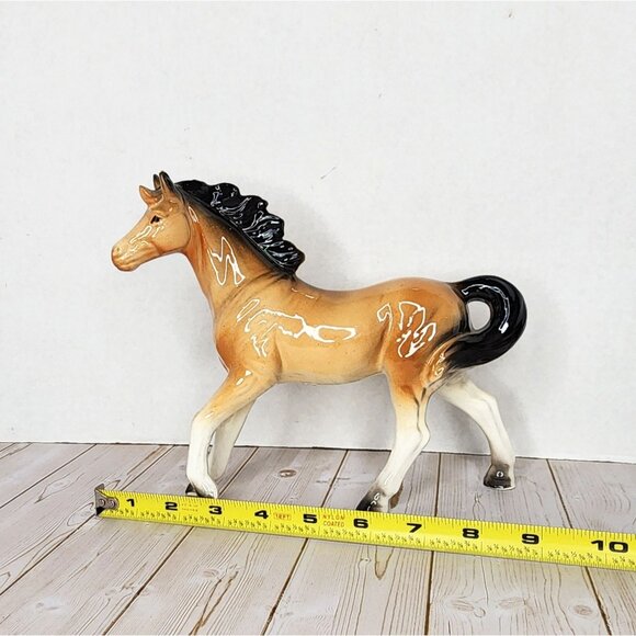 Vintage Horse Ceramic Porcelain  Figurine 8" x 7" - Picture 7 of 7